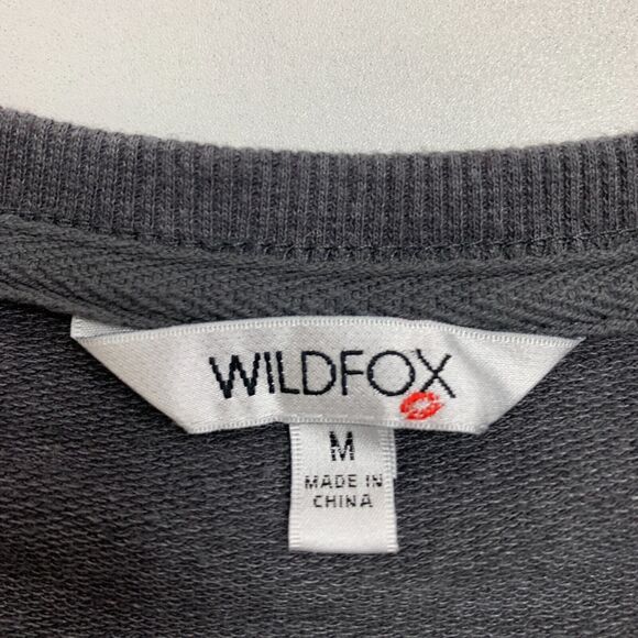 Wildfox Easy Does It Rainbow Sweatshirt Womens M Long Sleeve Pullover Split Hem - Picture 4 of 11